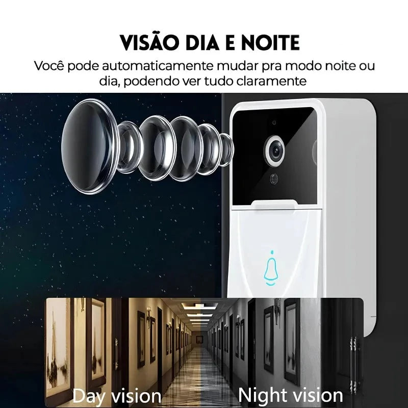 Campainha Inteligente - Full HD® | Monitore sua casa de qualquer lugar do mundo!